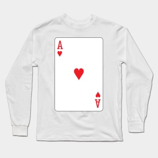 Ace of Hearts Long Sleeve T-Shirt